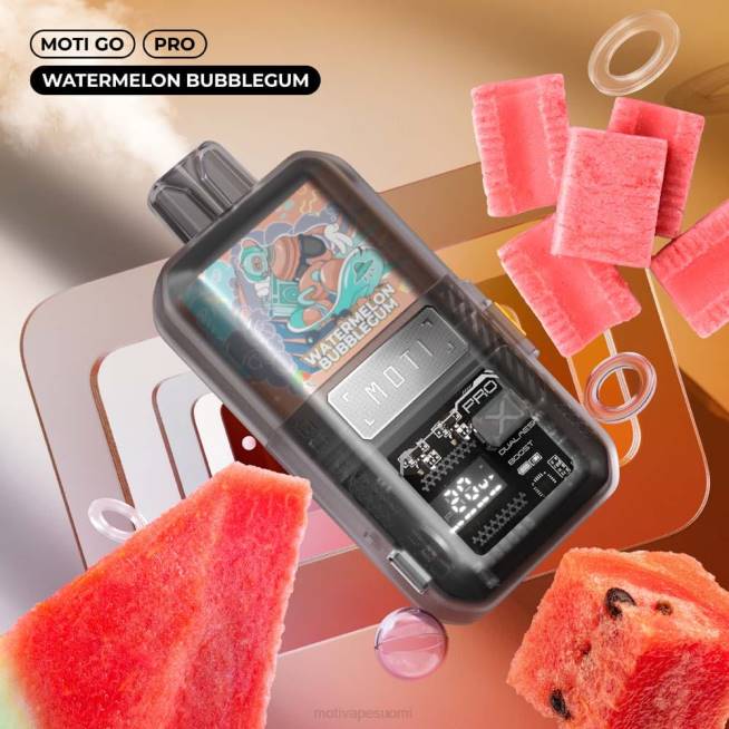 MOTI Go Pro kertakäyttöinen vape (5%, 12000 suihketta) F60222 mansikka jäinen MOTI vape helsinki