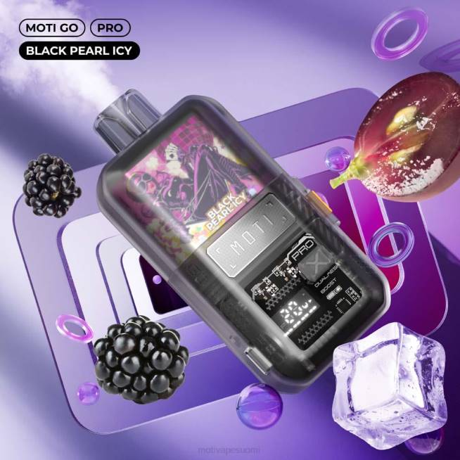 MOTI Go Pro kertakäyttöinen vape (5%, 12000 suihketta) F60222 mansikka jäinen MOTI vape helsinki