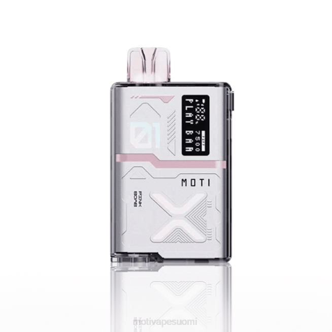 MOTI Play Bar 7500 kertakäyttöistä höyryä (5%, 7500 hengitystä) F60255 mansikka banaani MOTI vape pop suomi
