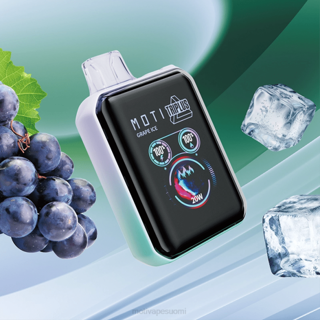 MOTI Triplus 20 000 kertakäyttöistä höyryä (5%, 20 000 puhallusta) F6025 miami minttu MOTI vape pop suomi