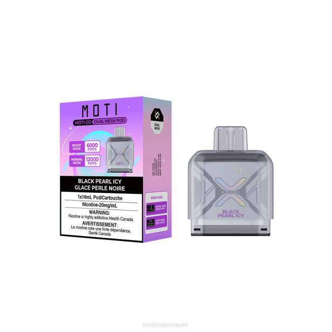 MOTI Go Pro kertakäyttöinen pussi F60297 musta helmi jäinen MOTI vape price