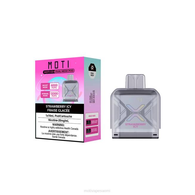MOTI Go Pro kertakäyttöinen pussi F60297 musta helmi jäinen MOTI vape price