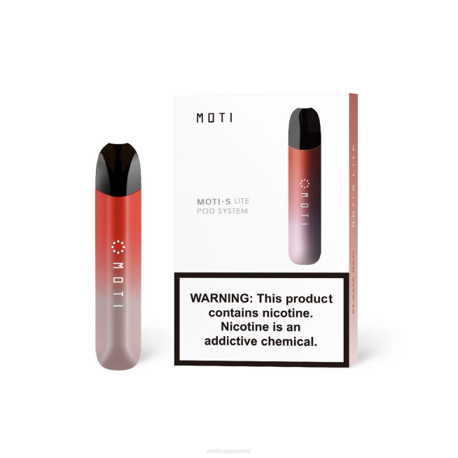 MOTI S Lite premium-laite F602114 liekin punainen MOTI vape flavors suomi